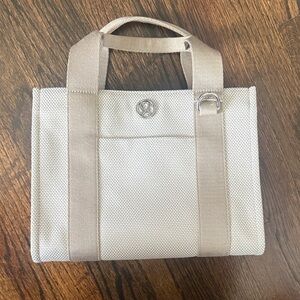 lululemon athletica Cream and Tan Bag